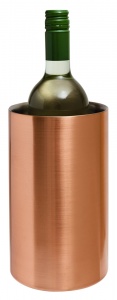 Copper Plated Single Bottle Table Top Wine Bottle Cooler 